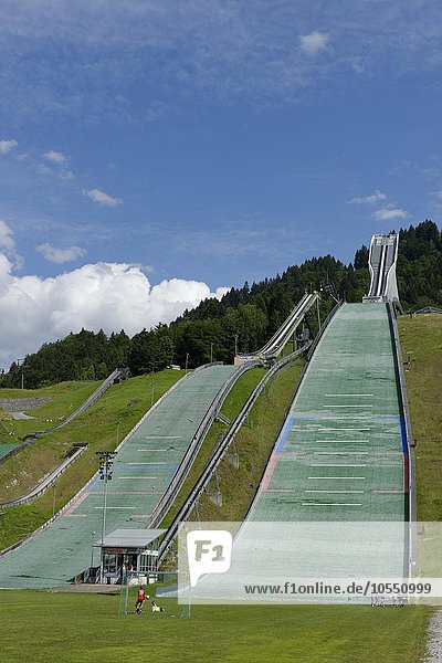 Olympia Skisprungschanze  Große Olympiaschanze  Olympiastadion  Garmisch-Partenkirchen  Oberbayern  Bayern  Deutschland  Europa