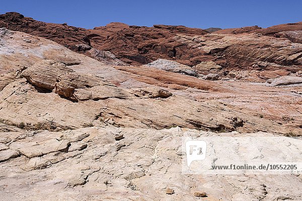 Farbige Sandsteinformationen   Valley of Fire State Park  Nevada  USA  Nordamerika