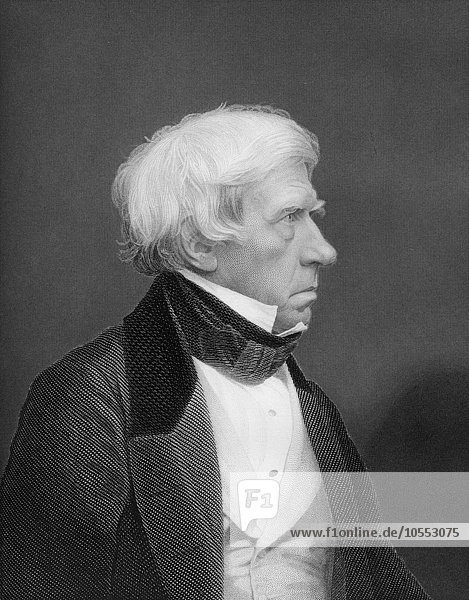 Stahlstich  ca. 1860  Henry Peter Brougham  1. Baron Brougham und Vaux  1778 bis 1868  britischer Schriftsteller  Jurist  Wissenschaftler  Reform Act 1832  Slavery Abolition Act 1833