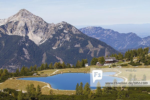 Schafkogelsee lake  Hutterer Höss  Hinterstoder  Totes Gebirge  Upper Austria  Austria  Europe