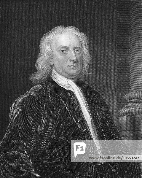 Sir Isaac Newton  1642 bis 1726  englischer Physiker und Mathematiker