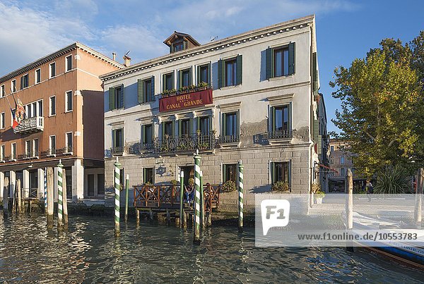 Hotel Canal Grande  Canal Grande  Stadtteil Santa Croce  Venedig  Italien  Europa