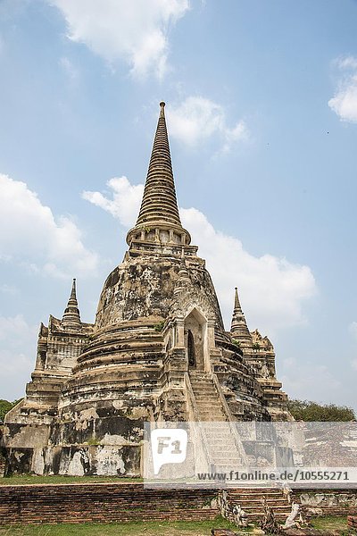 Buddhistischer Tempel  Pagoden des Wat Phra Si Sanphet  Ayutthaya  Thailand  Asien
