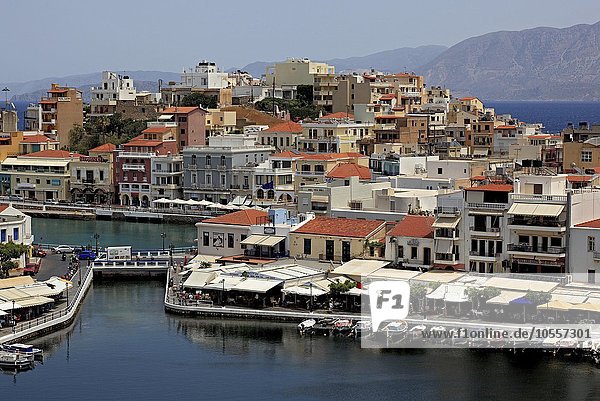 Agios Nikolaos am Voulismeni-See  Kreta  Griechenland  Europa