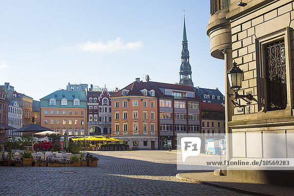 Gebäude Riga Hauptstadt Lettland Innenstadt