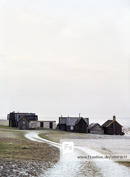 Häuser in Faro  Gotland  Schweden.