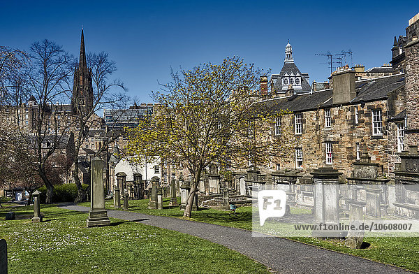 Grabsteine,  Greyfriars Kirkyard,  Edinburgh,  Schottland,  Europa