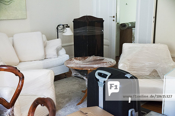 Möbel Zimmer Verpackung Bewegung Wohnzimmer umwickelt
