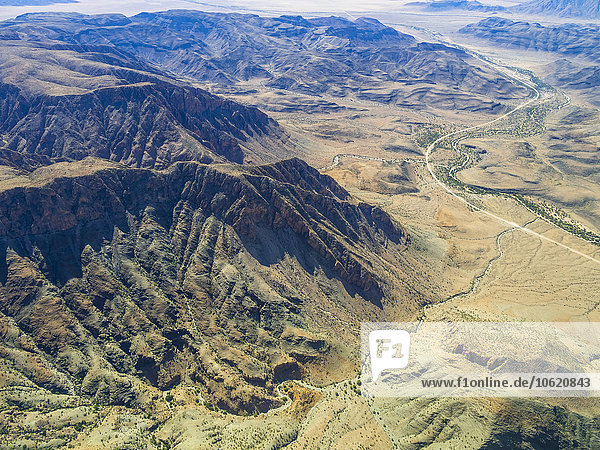 Namibia  Khomas  Luftaufnahme des Canyons im Hochland
