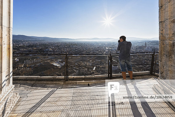 Italien, Toskana, Florenz, Cattedrale di Santa Maria del Fiore, Aussichtspunkt, Touristische Fotografie