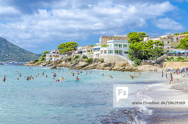 Spanien  Mallorca  Blick auf den Strand von Sant Elm