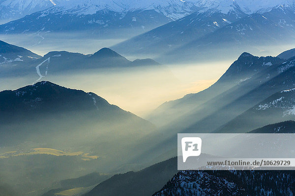 Deutschland  Bayern  Luftbild der Alpen