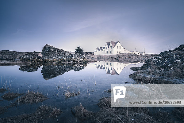 Island  Sudurland  Straumur  Wohnhäuser