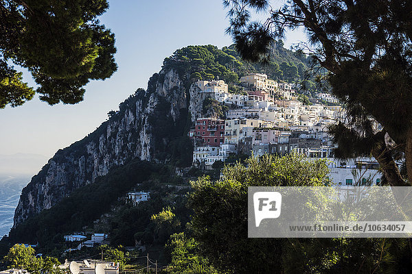Italy  Capri  View of historic old town