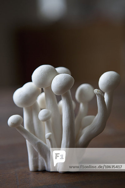 Shimeji mushrooms on table