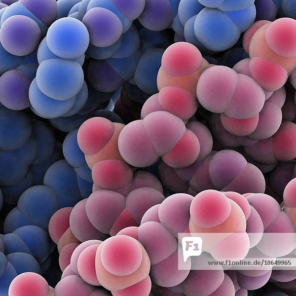 Protein molecules artwork