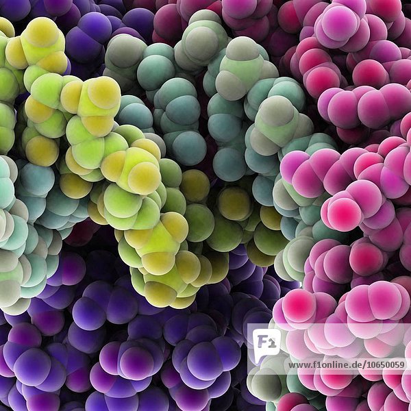 Protein molecules artwork