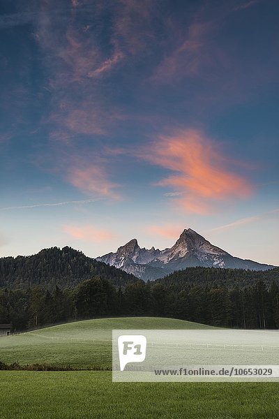 Watzmann  Sonnenaufgang  Berchtesgadener Land  Oberbayern  Bayern  Deutschland  Europa