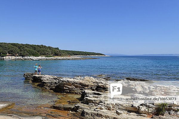 Uvala Kale bay  Sisian  Medulin  east coast  Istria  Croatia  Europe