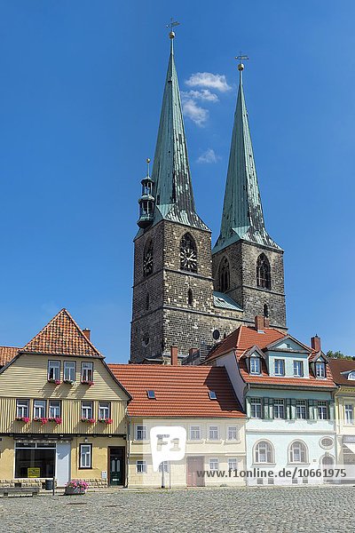 St. Nikolaikirche  UNESCO Weltkulturerbe  Quedlinburg  Harz  Sachsen-Anhalt  Deutschland  Europa