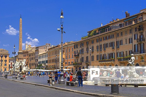Piazza Navona  Rom  Latium  Italien  Europa