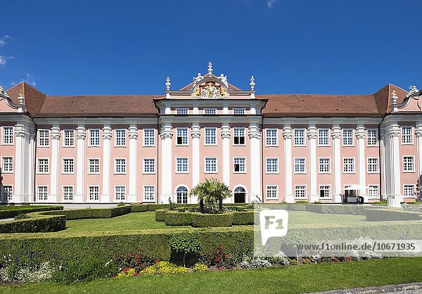 Neues Schloss und Schlossterrasse  Meersburg am Bodensee  Bodenseekreis  Oberschwaben  Baden-Württemberg  Deutschland  Europa