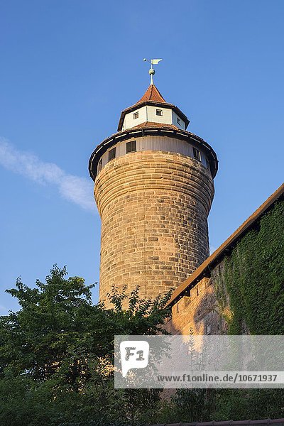 Sinwellturm  Nürnberger Burg  Nürnberg  Mittelfranken  Franken  Bayern  Deutschland  Europa