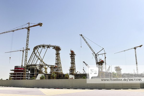 Baustelle des Khalifa International Stadium  Doha  Katar  Asien