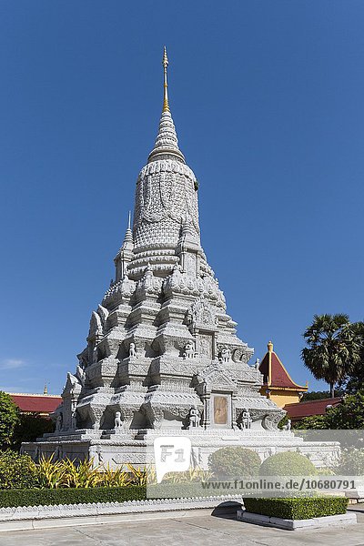 Stupa für König Norodom  Silberpagode  Königspalast  Phnom Penh  Kambodscha  Asien