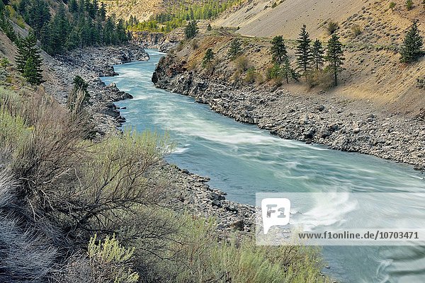 Tal Fluss Wildwasser Bundesstraße 1 British Columbia Kanada Hoffnung