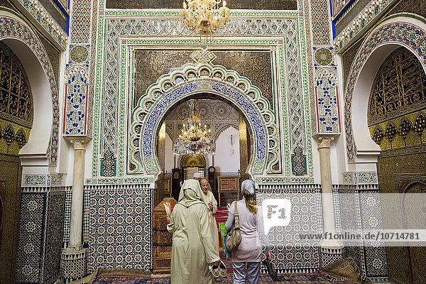 Morocco  Fes  Moulay Idriss II mosque