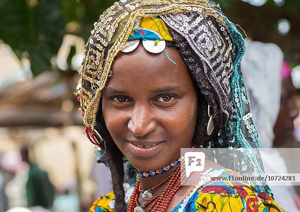Westafrika Portrait Frau Schönheit Benin Volksstamm Stamm