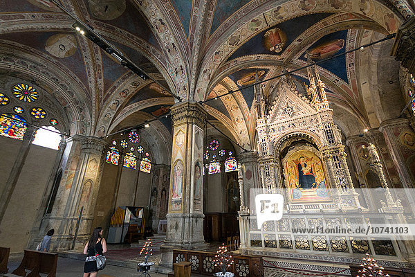 Italy  Tuscany  Florence  Orsanmichele church indoors