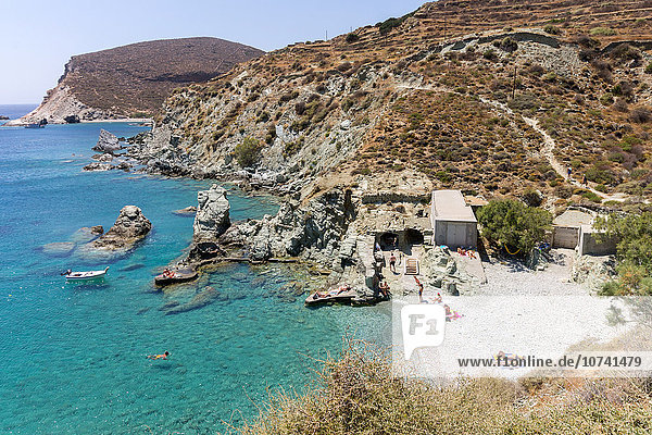 Griechenland  Kykladen  Insel Folegandros  Strand Galifos