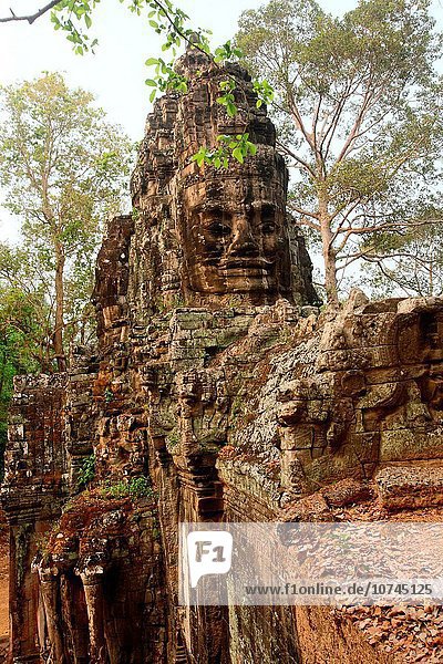 Stein Eingang Buddha Kambodscha Siem Reap