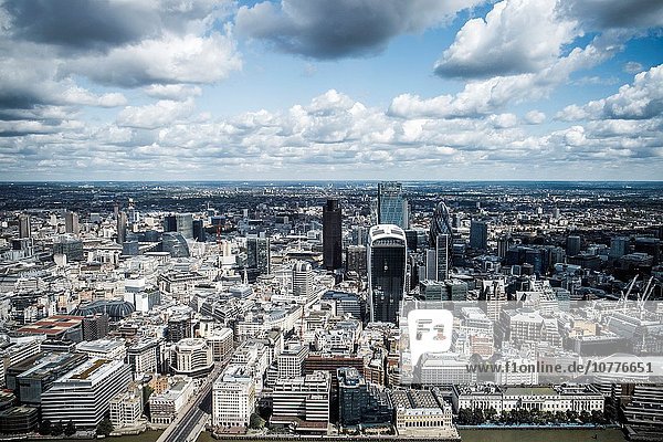 Aerial view of London  England  United Kingdom.