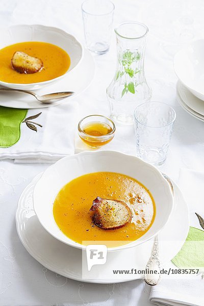 Pumpkin and apple soup