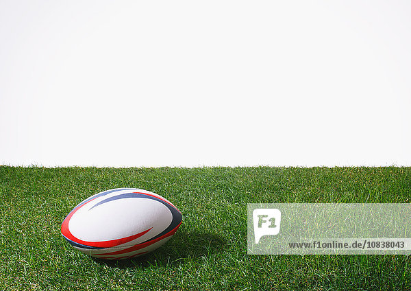 Rugby ball on grass