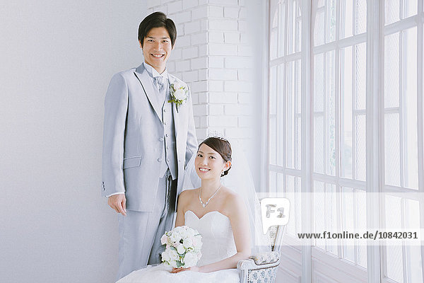 Japanese bride and groom