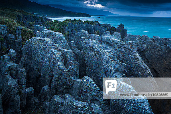 Punakaiki  Pancake Rocks  West coast  North Island  New Zealand  Pacific