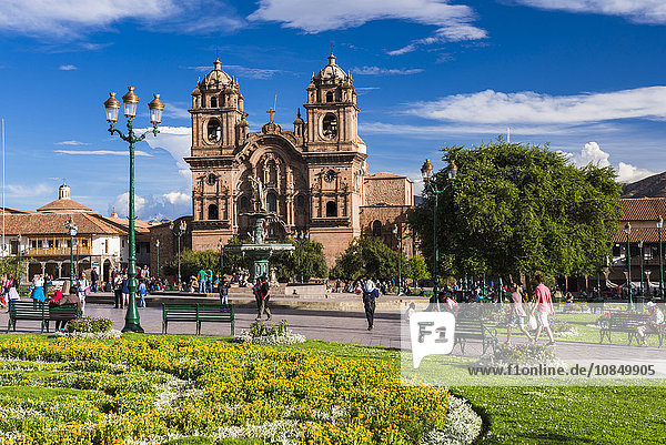 La Compania (Kirche der Gesellschaft Jesu)  Plaza de Armas  UNESCO-Weltkulturerbe  Cusco (Cuzco)  Region Cusco  Peru  Südamerika