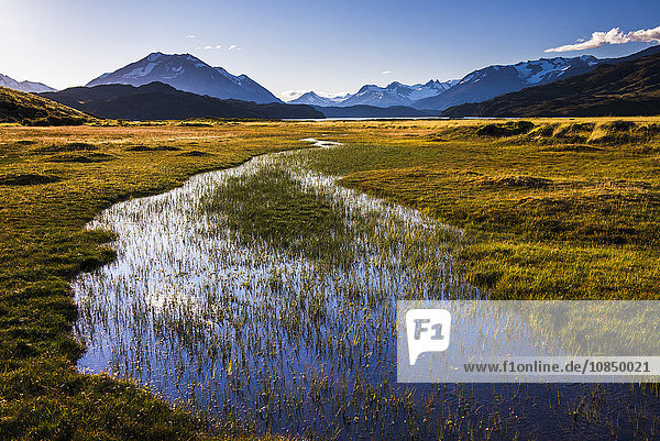 Andengebirge  vom Perito-Moreno-Nationalpark aus gesehen  Provinz Santa Cruz  Patagonien  Argentinien  Südamerika