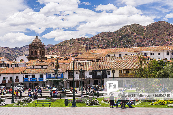 Plaza de Armas  UNESCO-Weltkulturerbe  Cusco (Cuzco)  Region Cusco  Peru  Südamerika
