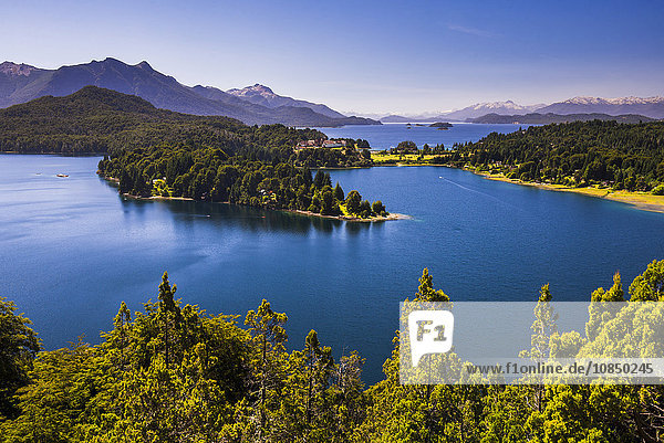 Lago Perito Moreno Oeste auf der Minirunde von San Carlos de Bariloche  Provinz Rio Negro  Patagonien  Argentinien  Südamerika