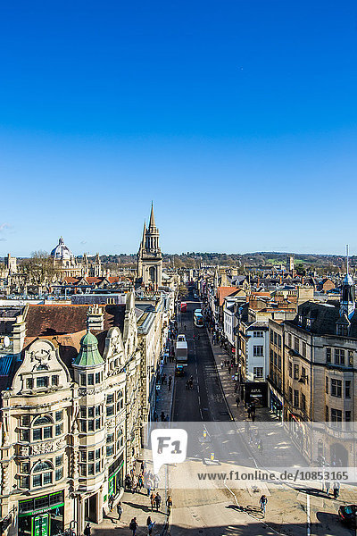 View of Oxford from Carfax Tower  Oxford  Oxfordshire  England  United Kingdom  Europe