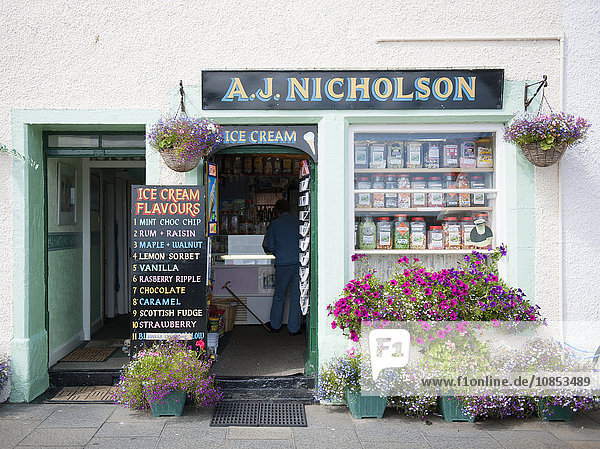 Traditional ice cream shop  Pittenweem  Fife  Scotland  United Kingdom  Europe