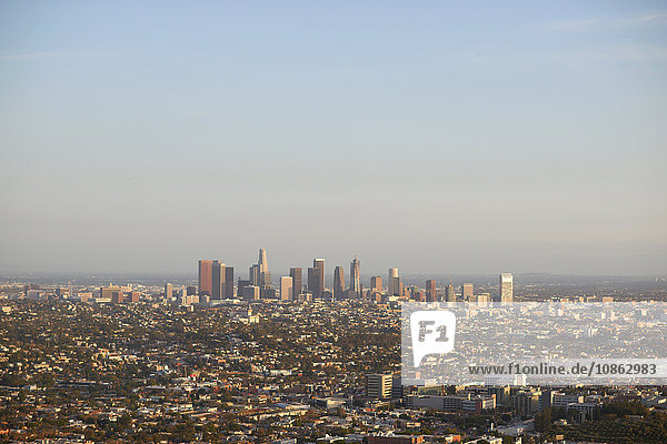 Aerial view of city  Los Angeles  USA