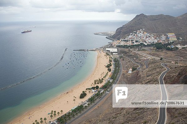 Strand Las Teresitas  Santa Cruz de Tenerife  Kanarische Inseln  Spanien