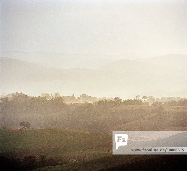 Landschaft in der Region Val D'Orcia Toskana Italien