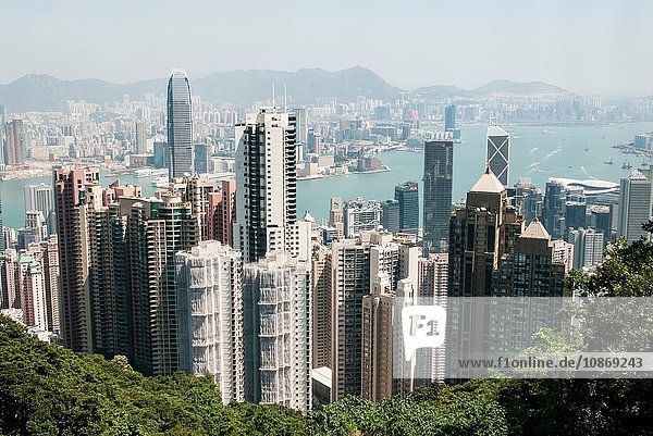 Blick vom Victoria Peak  Hongkong